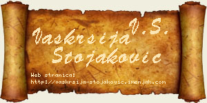 Vaskrsija Stojaković vizit kartica